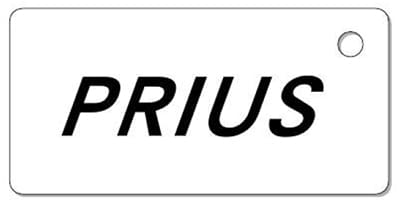 ナンバープレートキーホルダー 裏面 乗用車用 バランス見本 車種