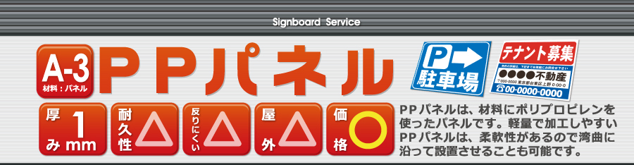 看板-PPパネル